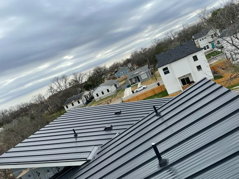 Standing seam metal roof panels with vents for Skylight Repair in Sharon
